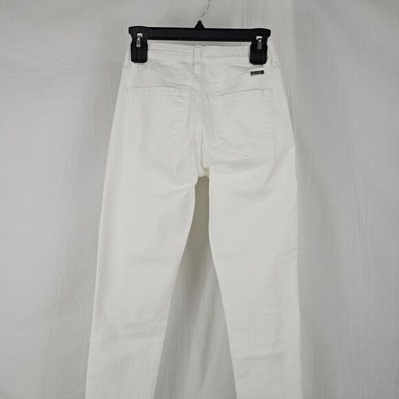 Kancan PAIGE HIGH RISE ANKLE SKINNY JEANSWomen's Size 0/23 Stretch White Denim - Picture 9 of 11